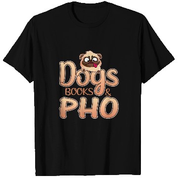 Discover Book Fun Dogs Books and Pho Noodle T-Shirts
