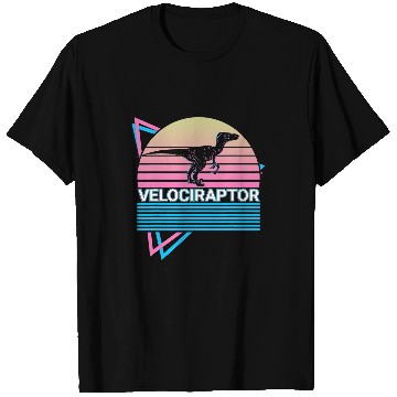Discover Dinosaur Pet Velociraptor Dinosaur Retro T-Shirts