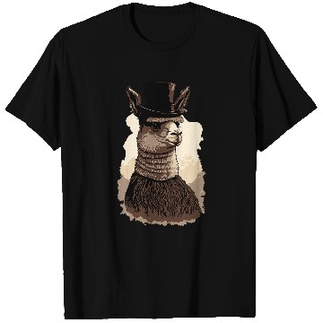 Discover Llama Pet Wearing Fancy Top Hat 9 T-Shirts