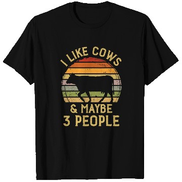Discover Cow Pet I like Cows and maybe 3 People Harvest Farming Barn Cattle 82 T-Shirts