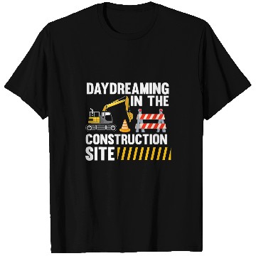 Discover Excavator Fun Day dreaming in the construction site construction site exca T-Shirts