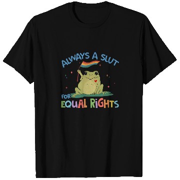 Discover Frog Pet Funny Equal Rights Frog And Toad Say Gay Happy Pride Month T-Shirts