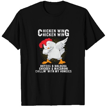 Discover Chicken Pet Wing Chicken Wing Hotdog and Bologna T-Shirts