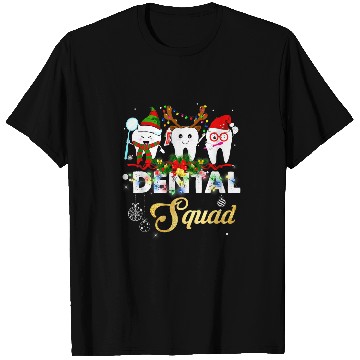 Discover dentists Job Hygienist Christmas Dental Squad Outfit T-Shirts