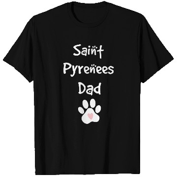 Discover Saint Bernard Pet Pyrenees Dad Great Pyrenees Saint Bernard Mix Breed T-Shirts
