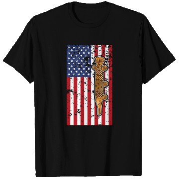 Discover Alligator Pet Vertical Flag Alligator Gar Fishermen T-Shirts