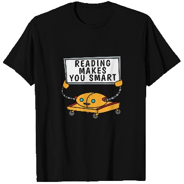 Discover Book Fun Reading Makes You Smart Robot T-Shirts