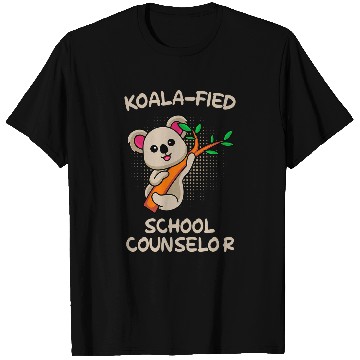 Discover Koala Pet fied Qualified School Counselor T-Shirts
