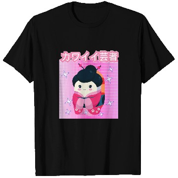 Discover Funny Retro 90s Japanese Kawaii Geisha T-Shirts