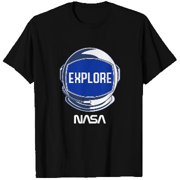 Discover Astronaut Job NASA Explore The Unknown Space Walk Astronaut Helmet Poster T-Shirts
