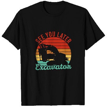 Discover Excavator Fun Dig Construction Construction Dig Heavy T-Shirts