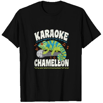 Discover Chameleon Pet Karaoke Singer Song Lyrics Microphone Karaoke T-Shirts