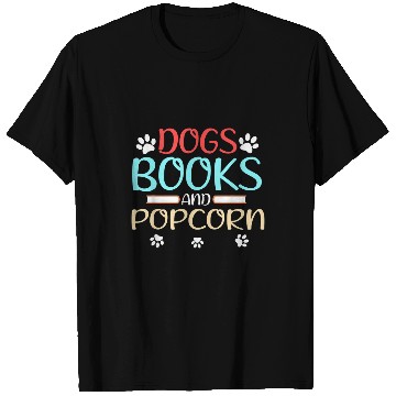 Discover Book Fun Dogs Books and Popcorn 1 T-Shirts