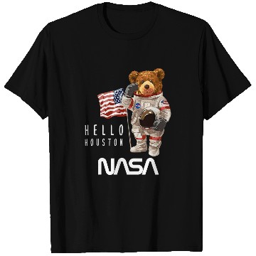 Discover Astronaut Job NASA Astronaut TeddyBear Worm T-Shirts