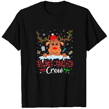 Discover nurses Job Christmas Reindeer Boo Boo Crew nurses xmass T-Shirts