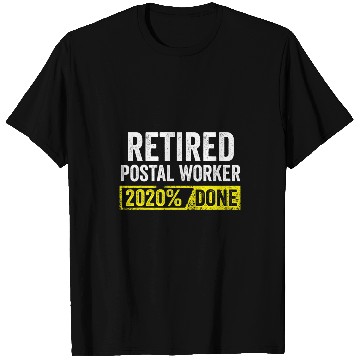 Discover Postal Worker Job Done Mailman Retirement 2 T-Shirts