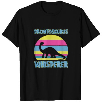 Discover Dinosaur Pet Brontosaurus Whisperer Design Primeval Creatures T-Shirts