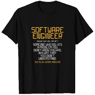 Discover Software Engineer Developer t Funny Wizard Magician T-Shirts