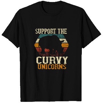 Discover Rhino Pet Retro Support Curvy Unicornss Rhinoceros Animal Rights Rhino T-Shirts