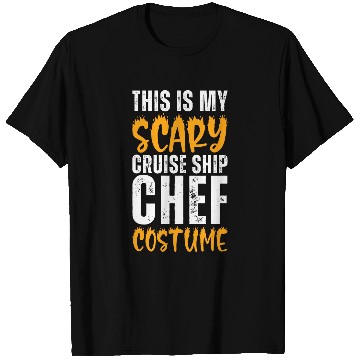 Discover This Is My Scary Cruise Ship Chef Costume Funny Halloween T-Shirts
