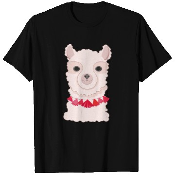 Discover Llama Pet Face Cartoon Character T-Shirts