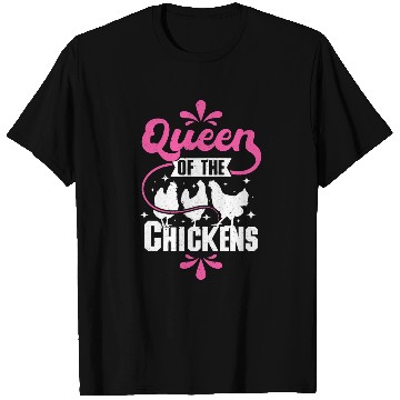 Discover Chicken Pet Queen of the Chickens mom T-Shirts