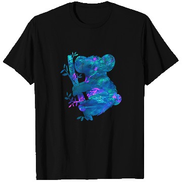 Discover Koala Pet Cyan Blue Violet teal Koala For Animals Lover T-Shirts