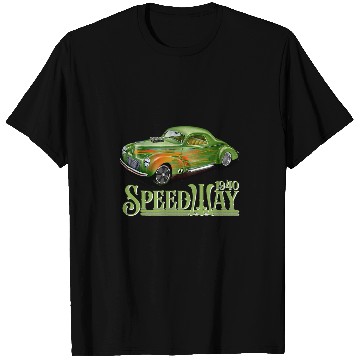 Discover Gasser Hot Rod 1940 Willys Business Coupe Speedway Model T-Shirts