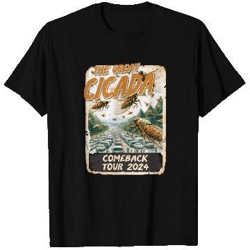 Discover Entomology Cicada Lover The Great Cicada Comeback Tour 2024 T-Shirts