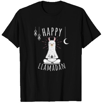 Discover Llama Pet Happy Llamadan Funny Ramadan Kareem T-Shirts
