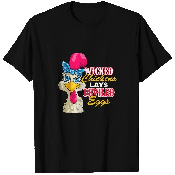 Discover Chicken Pet Wicked Chickens Lay Deviled Eggs Funny Chicken Hen Lovers T-Shirts