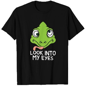 Discover Chameleon Pet In The Eyes Reptiles T-Shirts