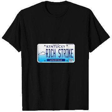 Discover Horse Pet derby winner rich strike license plate graphic horses T-Shirts
