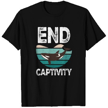 Discover Whale Pet End Captivity Orca Sea Mamal Lover T-Shirts