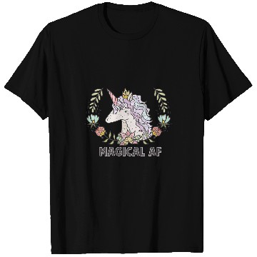 Discover Unicorn Pet Magical AF Hand Drawn Unicorn Art T-Shirts
