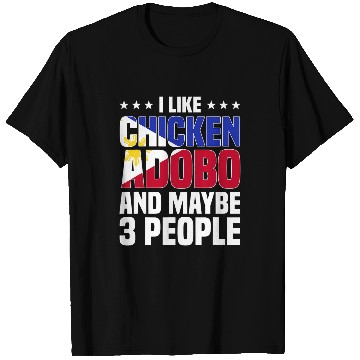 Discover Chicken Pet Adobo Filipino Pinoy Chicken Pork Cuisine Philippine Flag T-Shirts