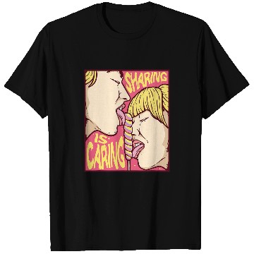 Discover Book Fun Sharing Is Caring Lollipop Pop Art Retro Comic Book Strip T-Shirts
