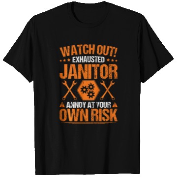 Discover Own Risk Janitor T-Shirts