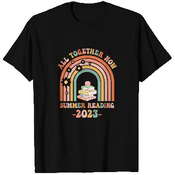 Discover Book Fun All Together Now Summer Reading Rainbow Book Lover 15 T-Shirts