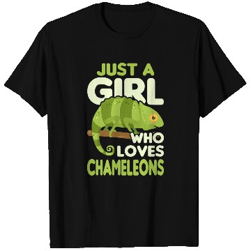 Discover Chameleon Pet Reptile Lover Women Gift Idea T-Shirts