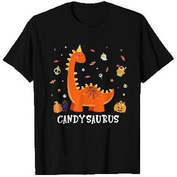 Discover Dinosaur Pet Candysaurus Candy Corn Halloween T-Shirts