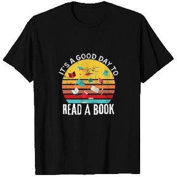 Discover Book Fun Quote Its A Good Day To Read A Book Retro Lover T-Shirts