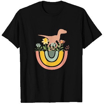 Discover Dinosaur Pet Raptor Velociraptor Dino Rainbow Boho Bohemian T-Shirts