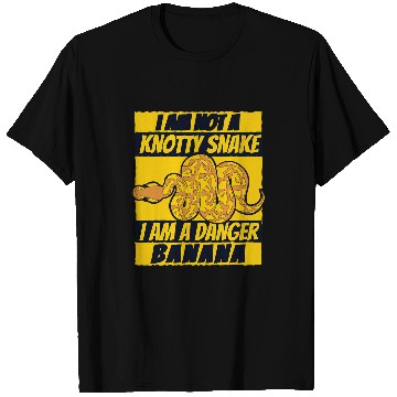 Discover Python Pet Not A Knotty Snake Danger Banana Breeder Banana Ball Python 1 T-Shirts
