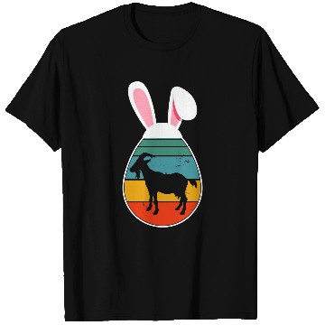 Discover Goats Pet Vintage Retro Goats In Easter Egg Bunny T-Shirts