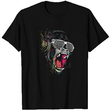Discover Gorilla Pet Monkey Ape Headphones T-Shirts