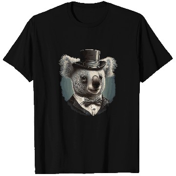 Discover Koala Pet Wearing Fancy Top Hat 02 T-Shirts