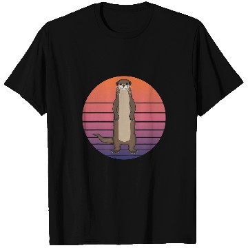 Discover Otter Pet Otters Water Martens Sea Otter Funny Marten Retro vintages04 T-Shirts