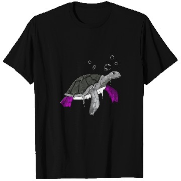 Discover Turtle Pet LGBT Asexual Pride Ace Flag Sea Turtle Subtle T-Shirts