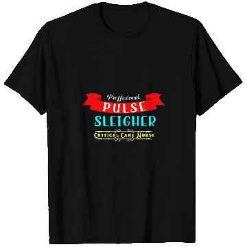 Discover nurses Job Pulse Sleigher Christmas Cardiologist or Critical Care nurses T-Shirts